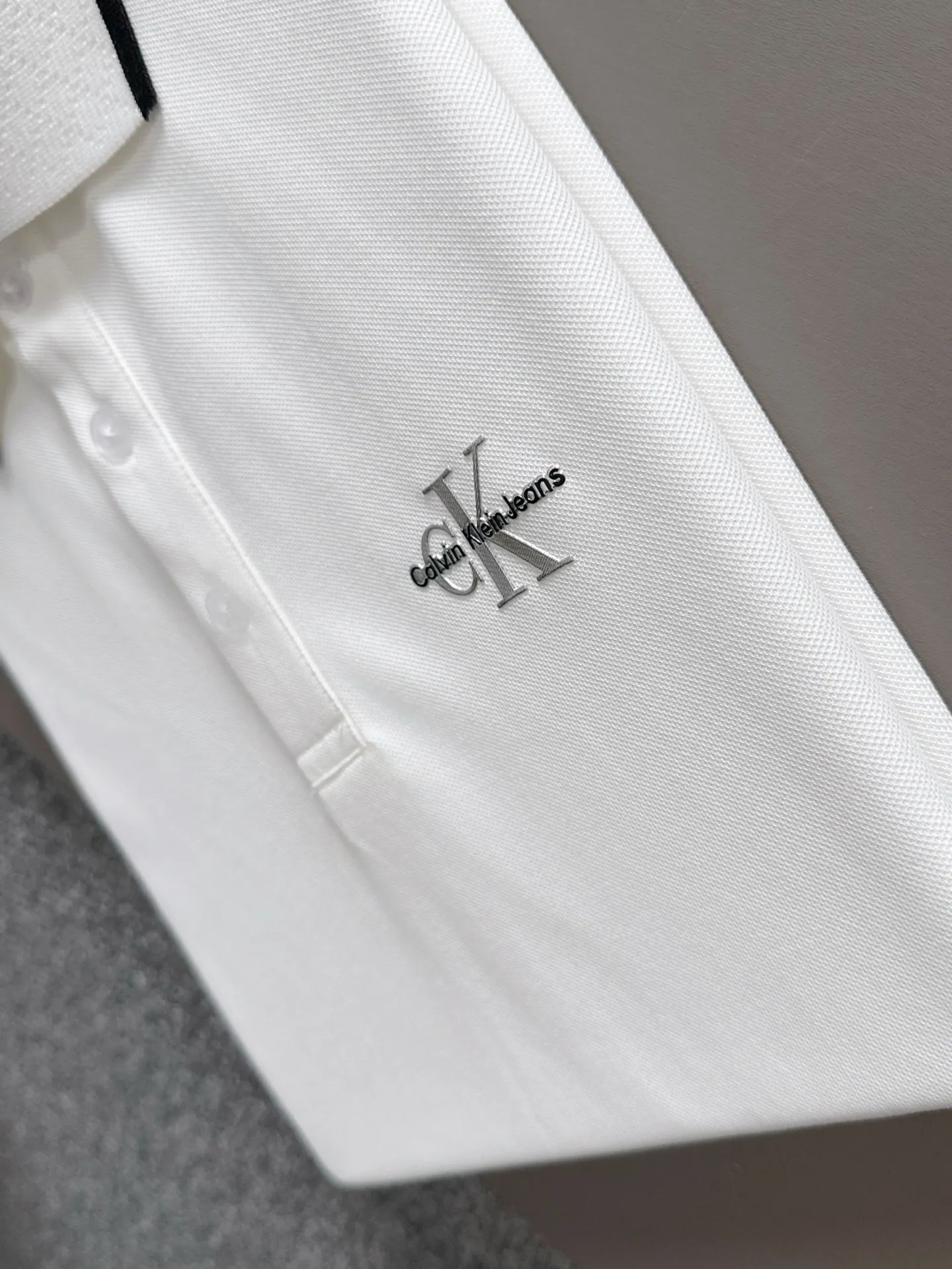 CK，2026 New Arrival Polo Versatile logo Breathable ，Black White Size：M-3XL