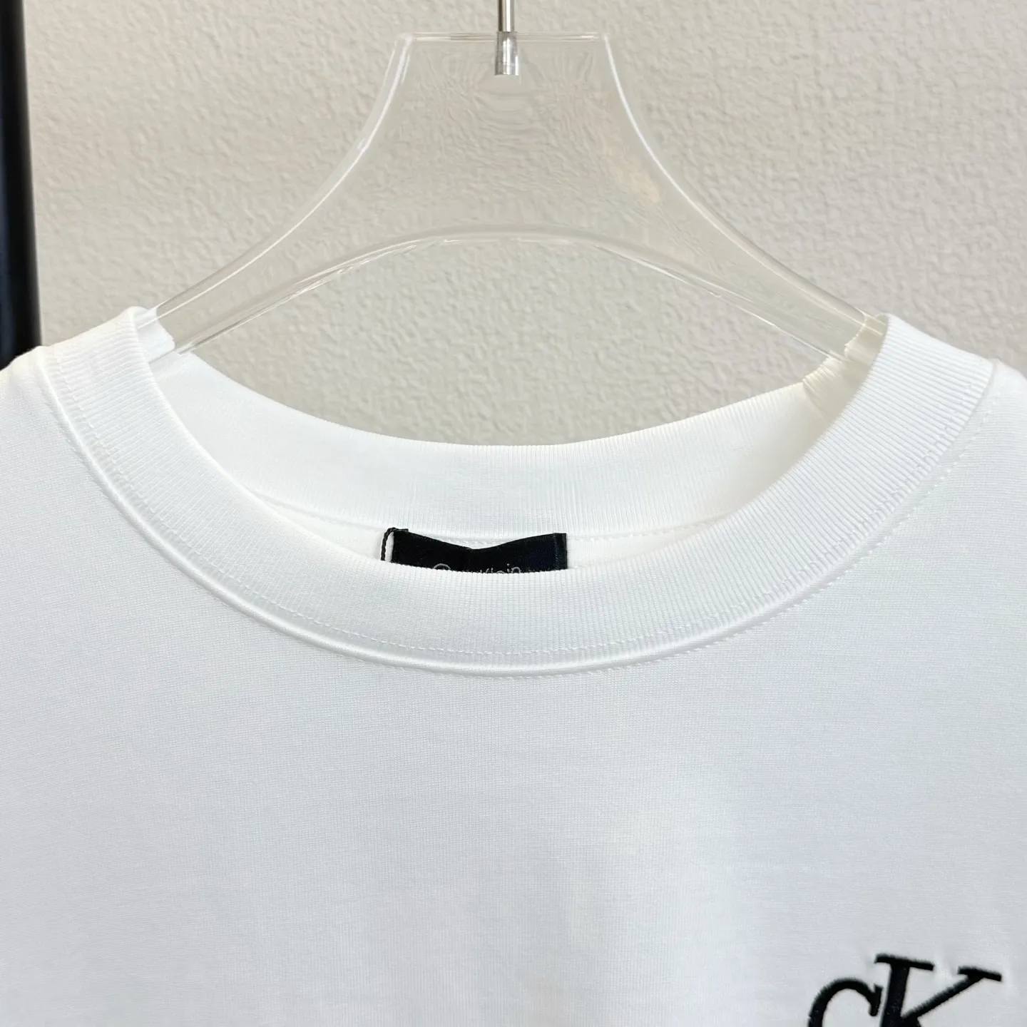 XB 125 (Black White ） CK T Same Style 32 Breathable 1x 1 oversize 1:1 Premium :Black White Size:S-XL