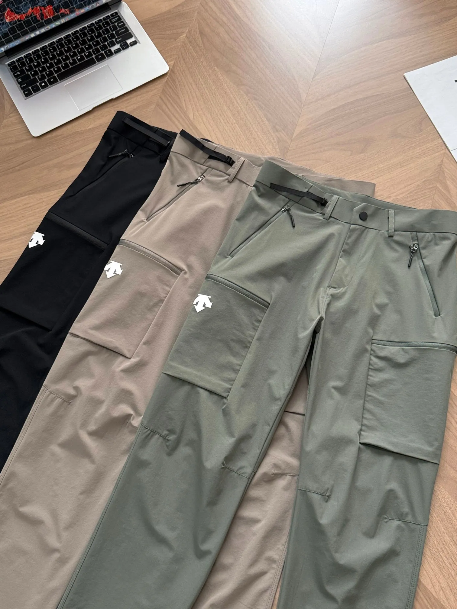 9955# DESCENTE/ ！ 5 ！ Retro G ！！ ！！ _ _ ！！！ ， ! ! ! ，Sneakers， Shoes， Versatile! ！！ ！ ！ ， ！ ！ :Khaki Black Size:M-3XL