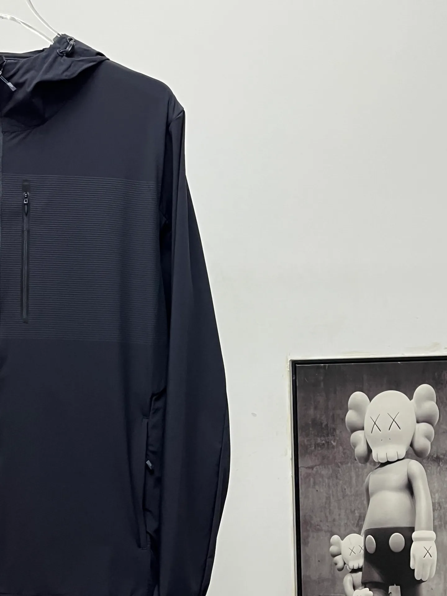 Descente pattern stitching sun protection clothing [High Quality] Descente Descente pattern stitching ice silk sun protection clothing Size: L-5XL