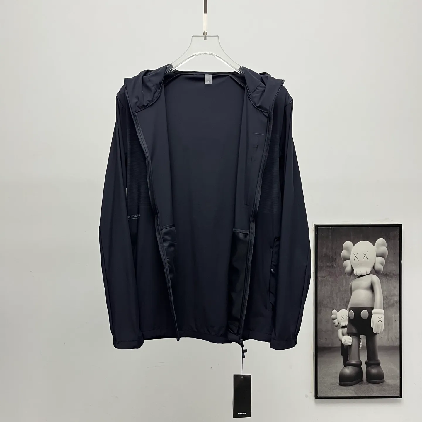 Descente pattern stitching sun protection clothing [High Quality] Descente Descente pattern stitching ice silk sun protection clothing Size: L-5XL