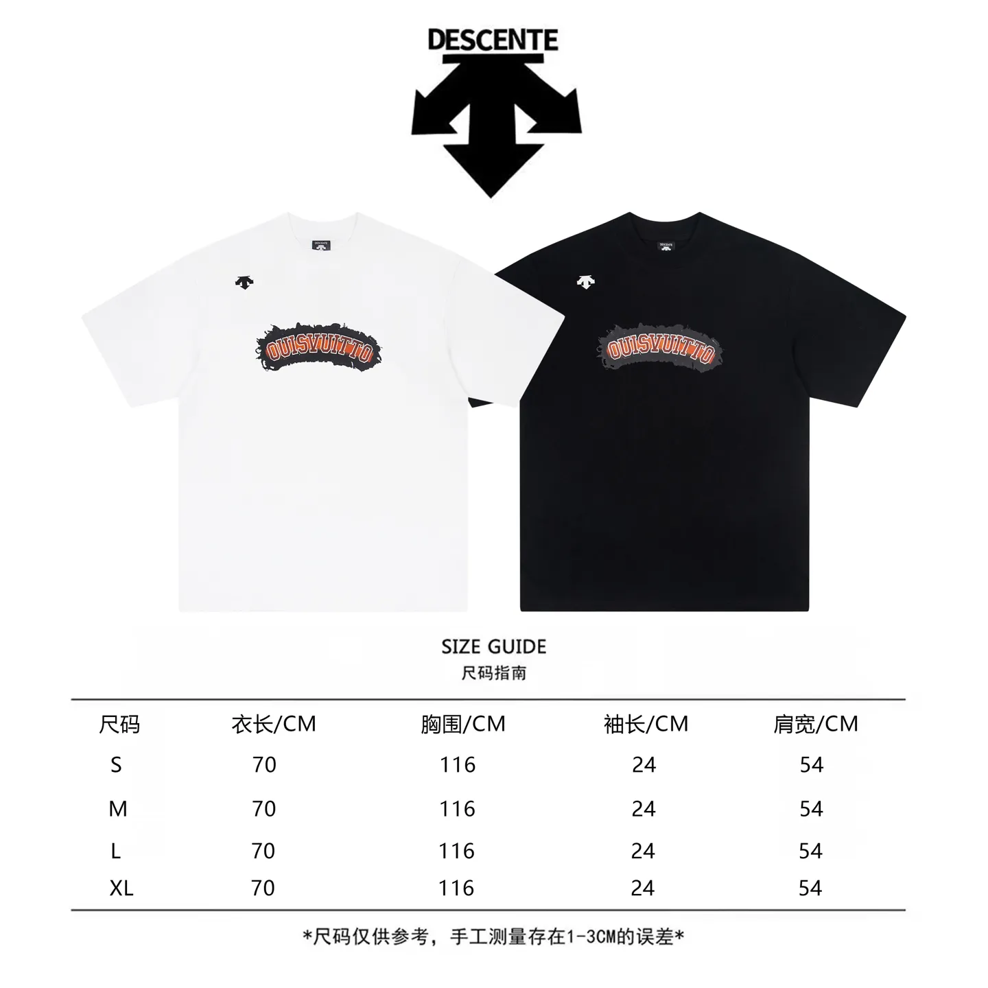 DESCENTE Series g Same Style Sizes：1 2 3 4 :Black White