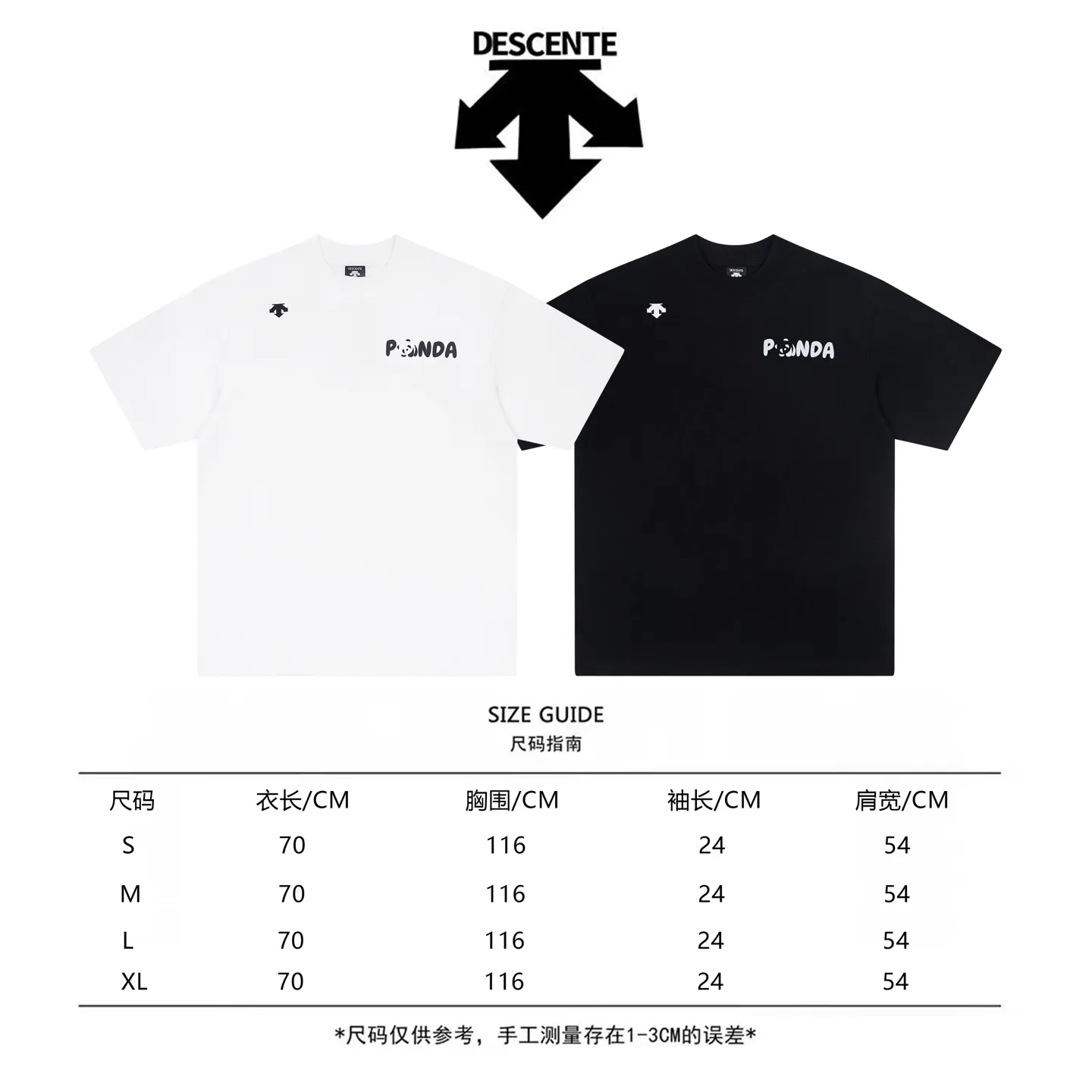 DESCENTE Series g Same Style Sizes：1 2 3 4 :Black White