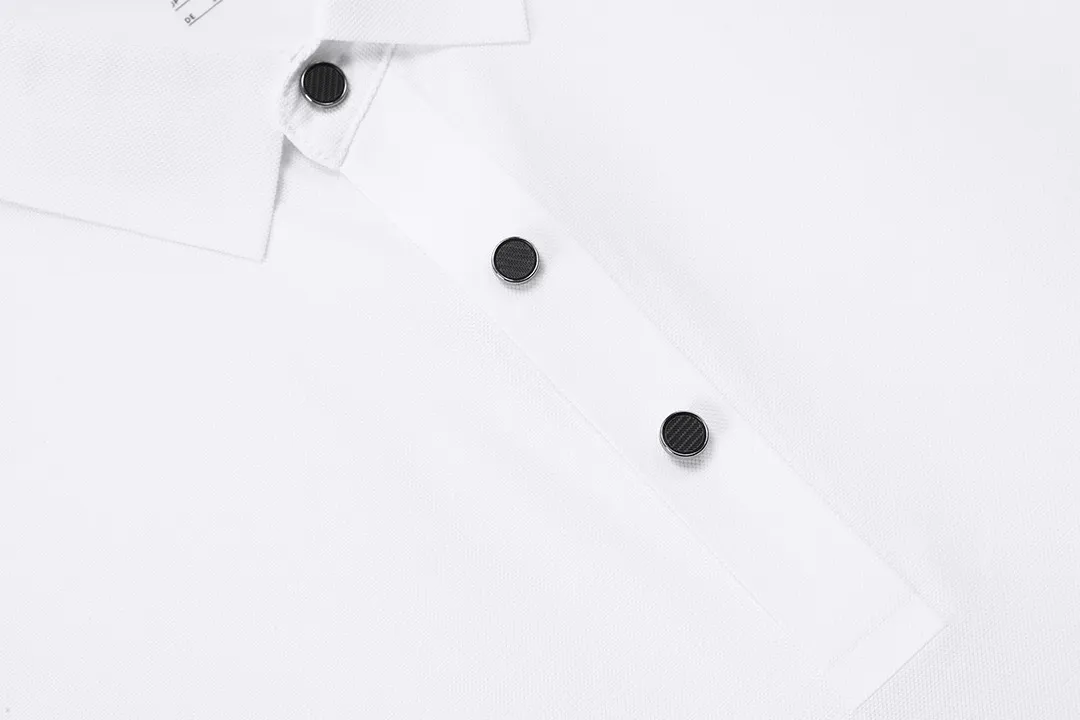 DESCENTE 2025New Arrival logo Breathable Same Style polo logo ：White Size：M-XXXL