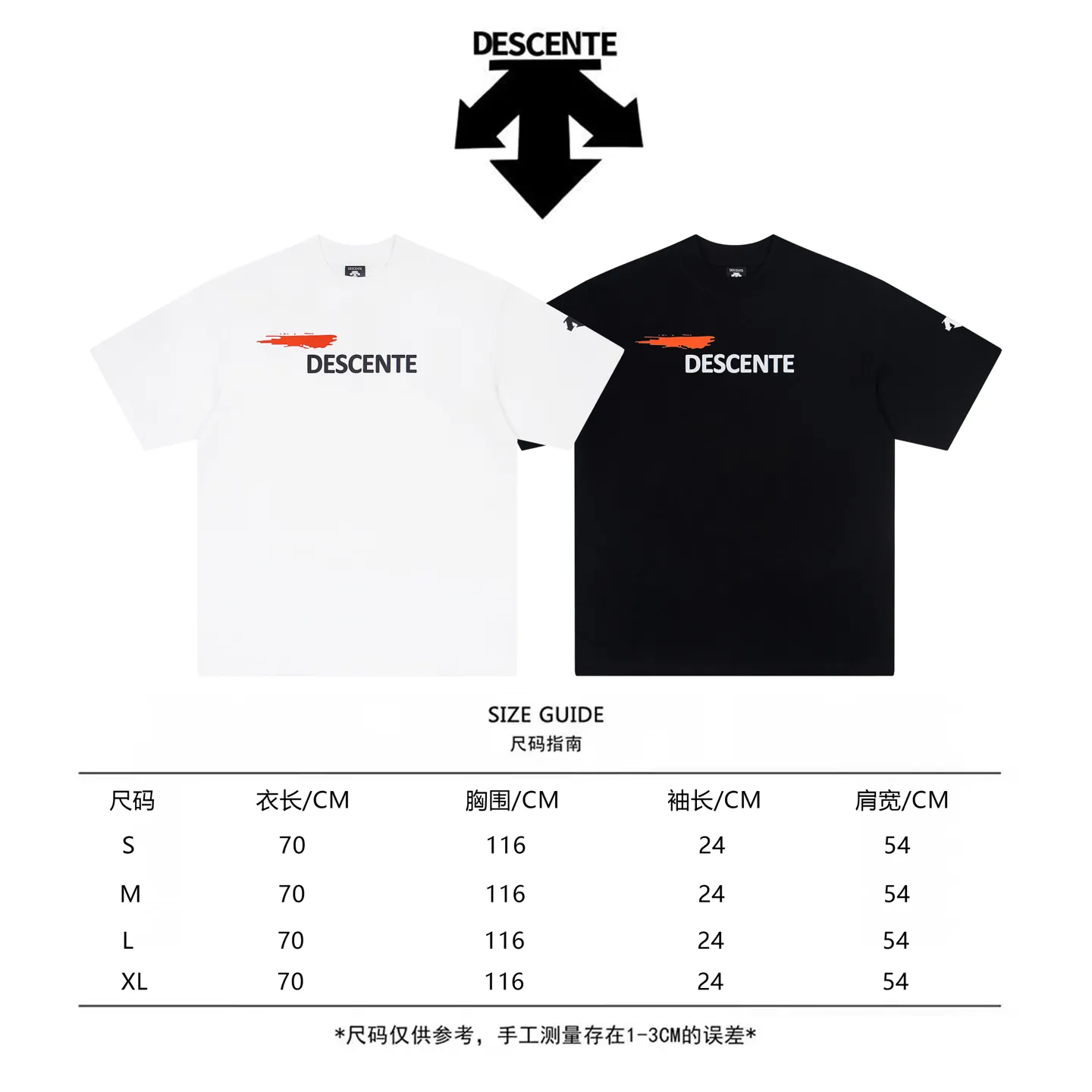 DESCENTE Series g Same Style Sizes：1 2 3 4 :Black White