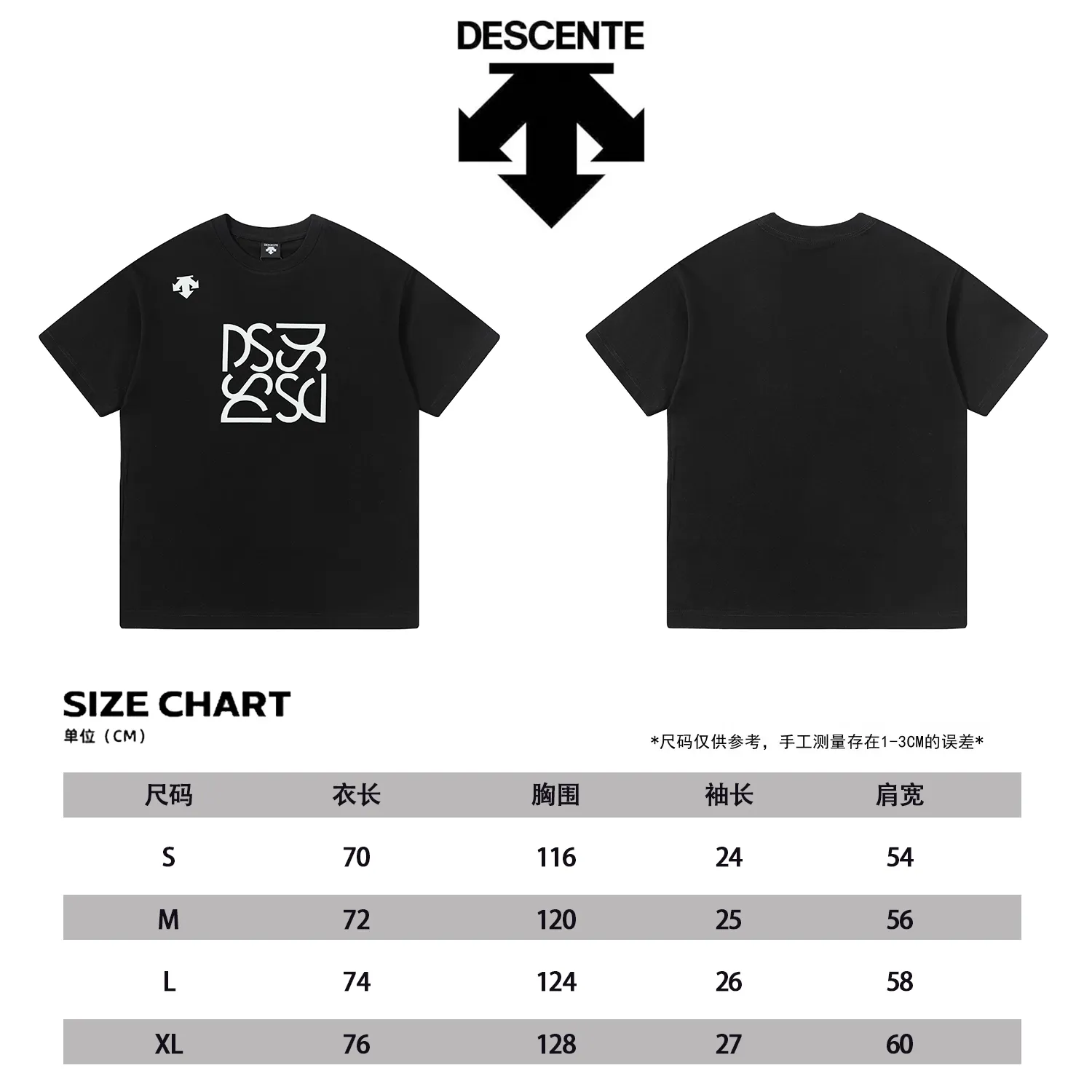 DESCENTE Series g Same Style Sizes：1 2 3 4 :Black White