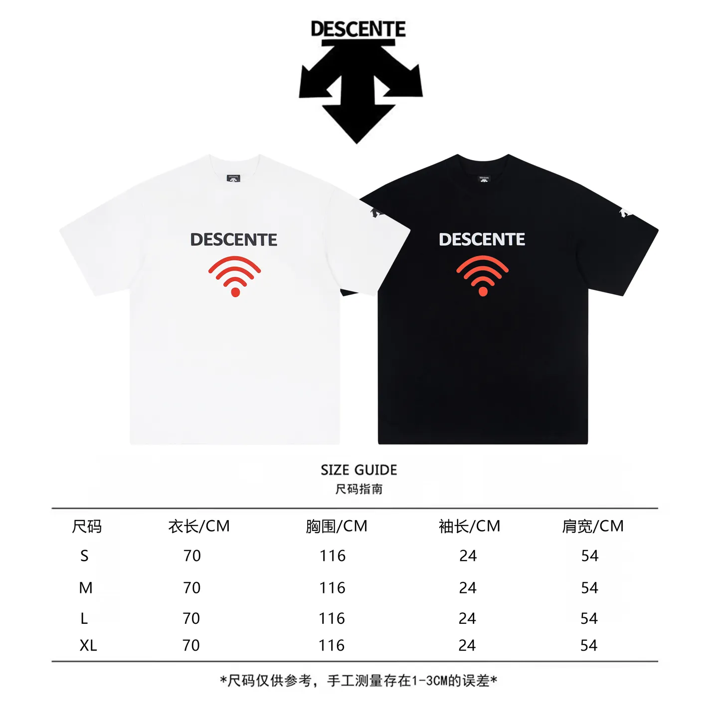 DESCENTE Series g Same Style Sizes：1 2 3 4 :Black White
