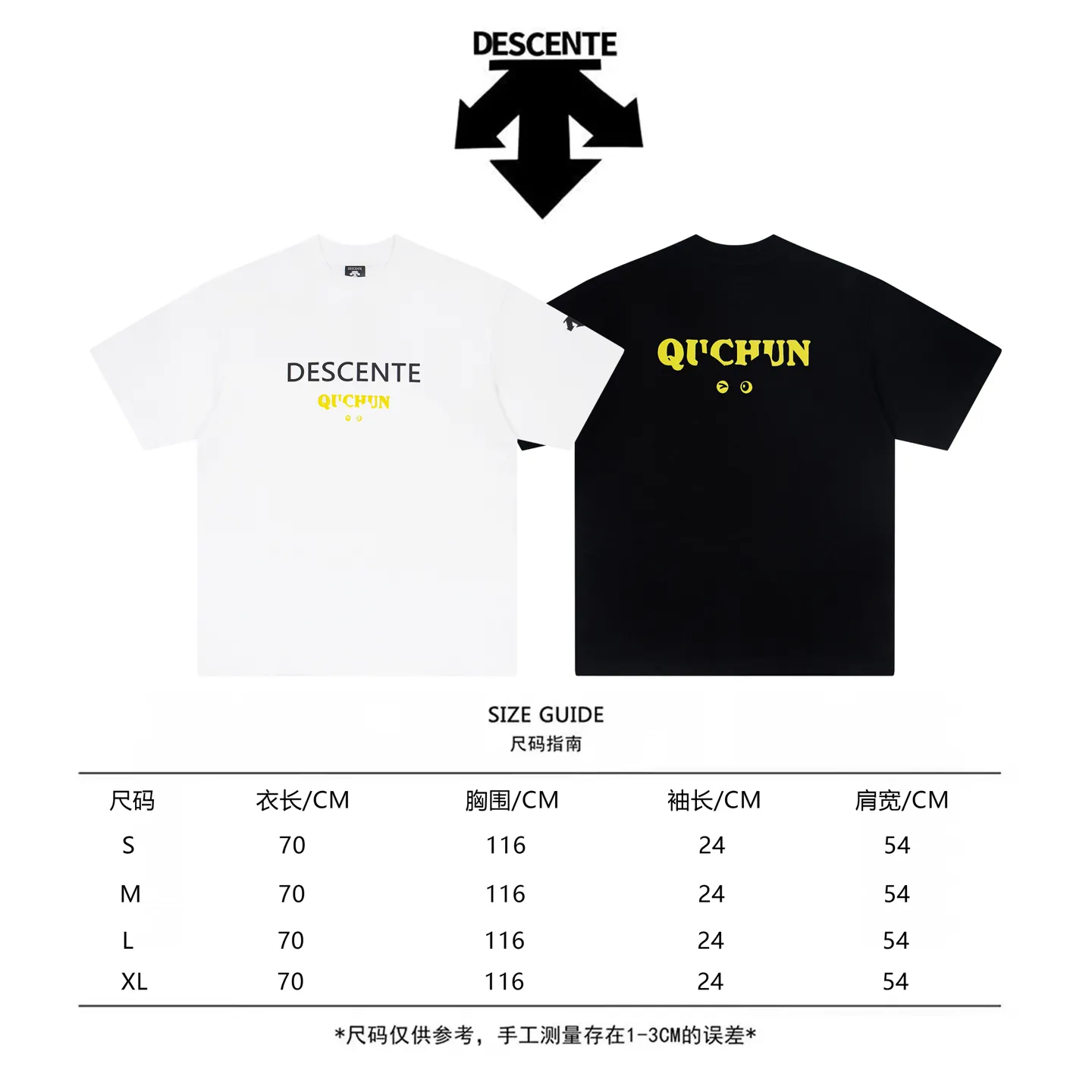 DESCENTE Series g Same Style Sizes：1 2 3 4 :Black White