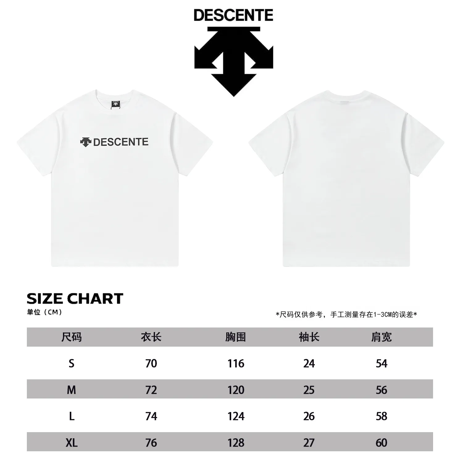 DESCENTE Series g Same Style Sizes：1 2 3 4 :Black White
