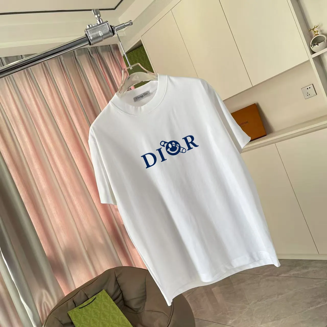 Dio 2025 New Arrival logo T g Same Style ：Black White Blue Gray Size: S M L XL XXL ​
