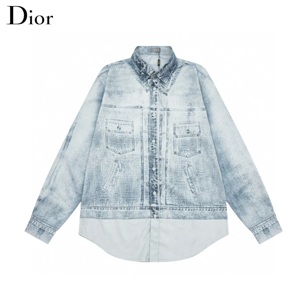 DIOR Hot Sale Same Style Light Blue 2024ss New Arrival ， Logo Premium ， Breathable ， ， ， logo ， 。 ， Quality。 ！ ， ！Sizes：M-XXL