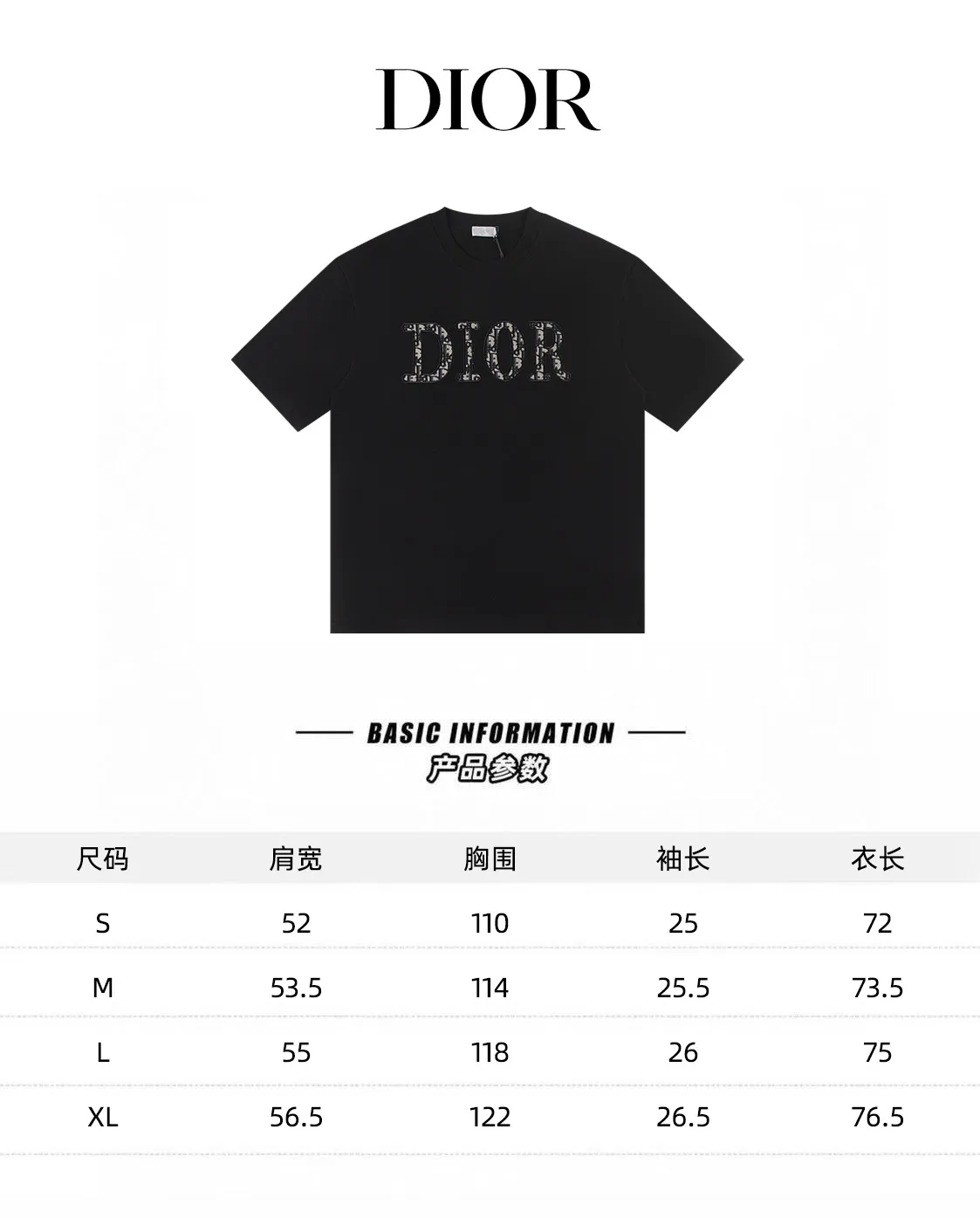 Dior*2026 New Arrival : g :S M L XL :Black White :W 2604