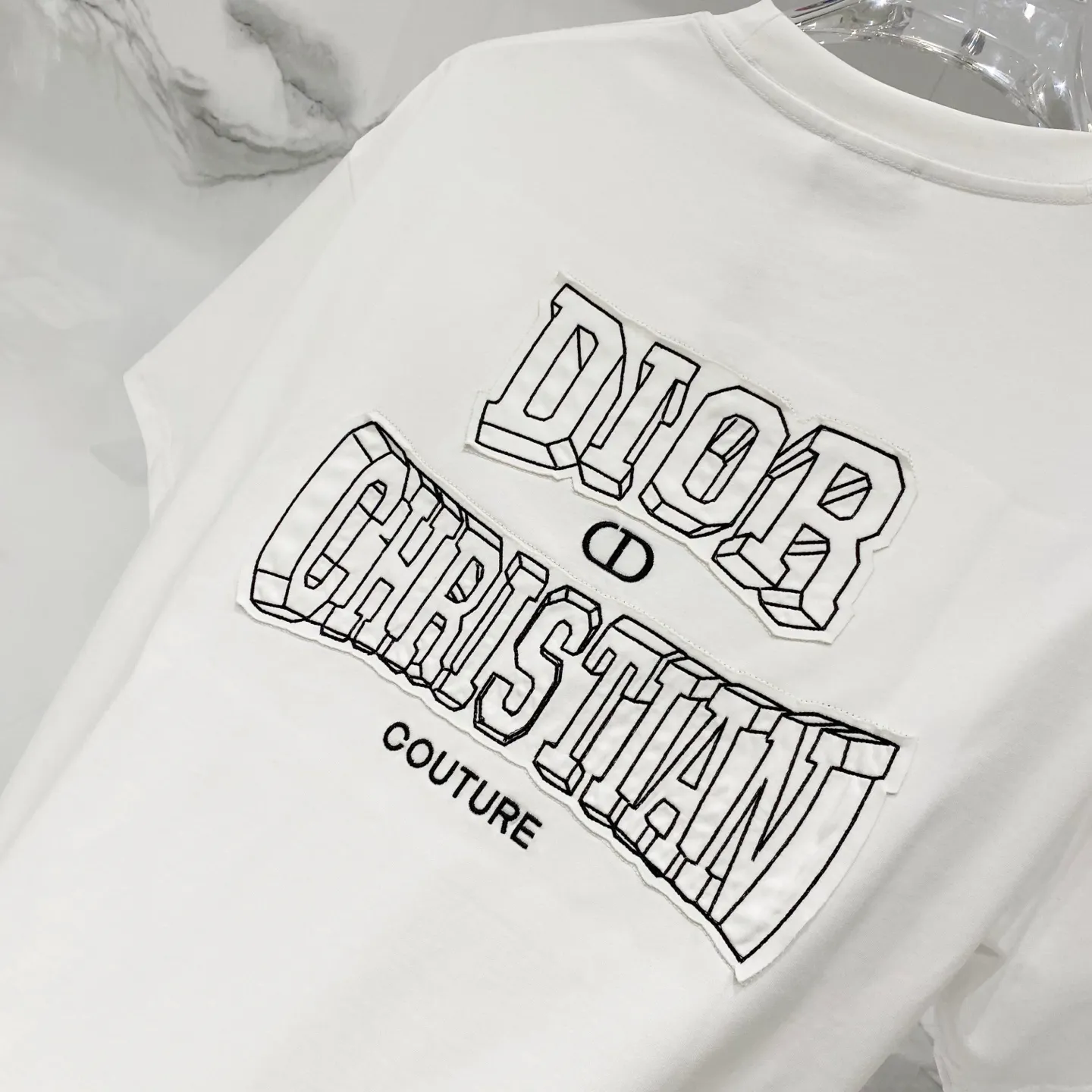 Dior/ - T CD 🪡 LOGO Quality 100 ％ Versatile Size:XS-L :Black.White.Pink