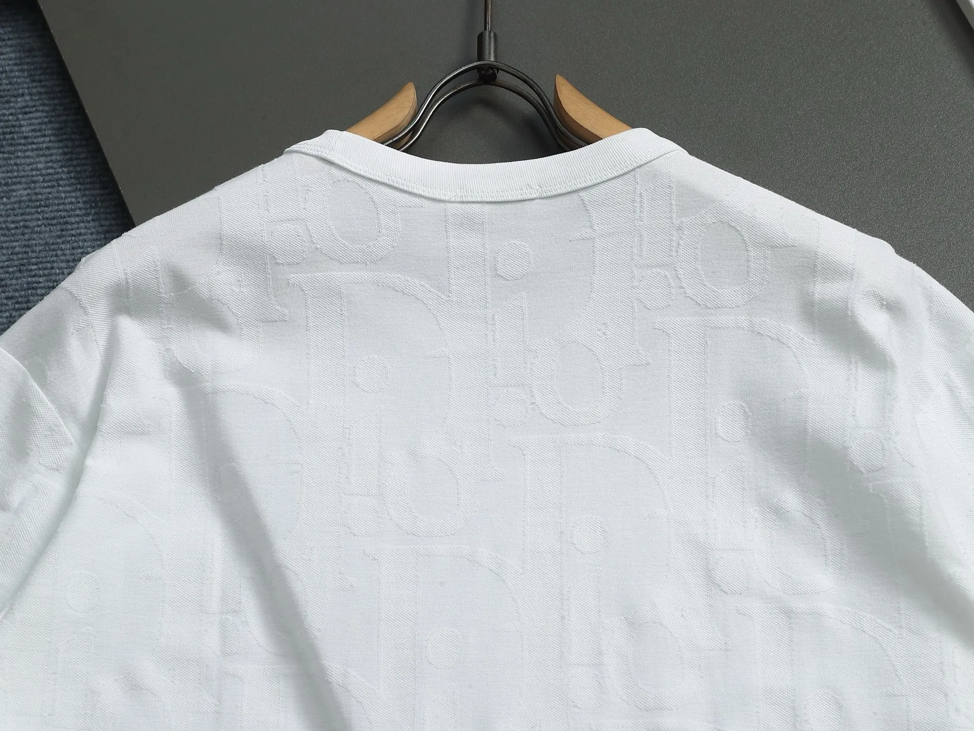 DIOR Logo 🪡 ， Retro Same Style Versatile : Black White Size：S M L XL