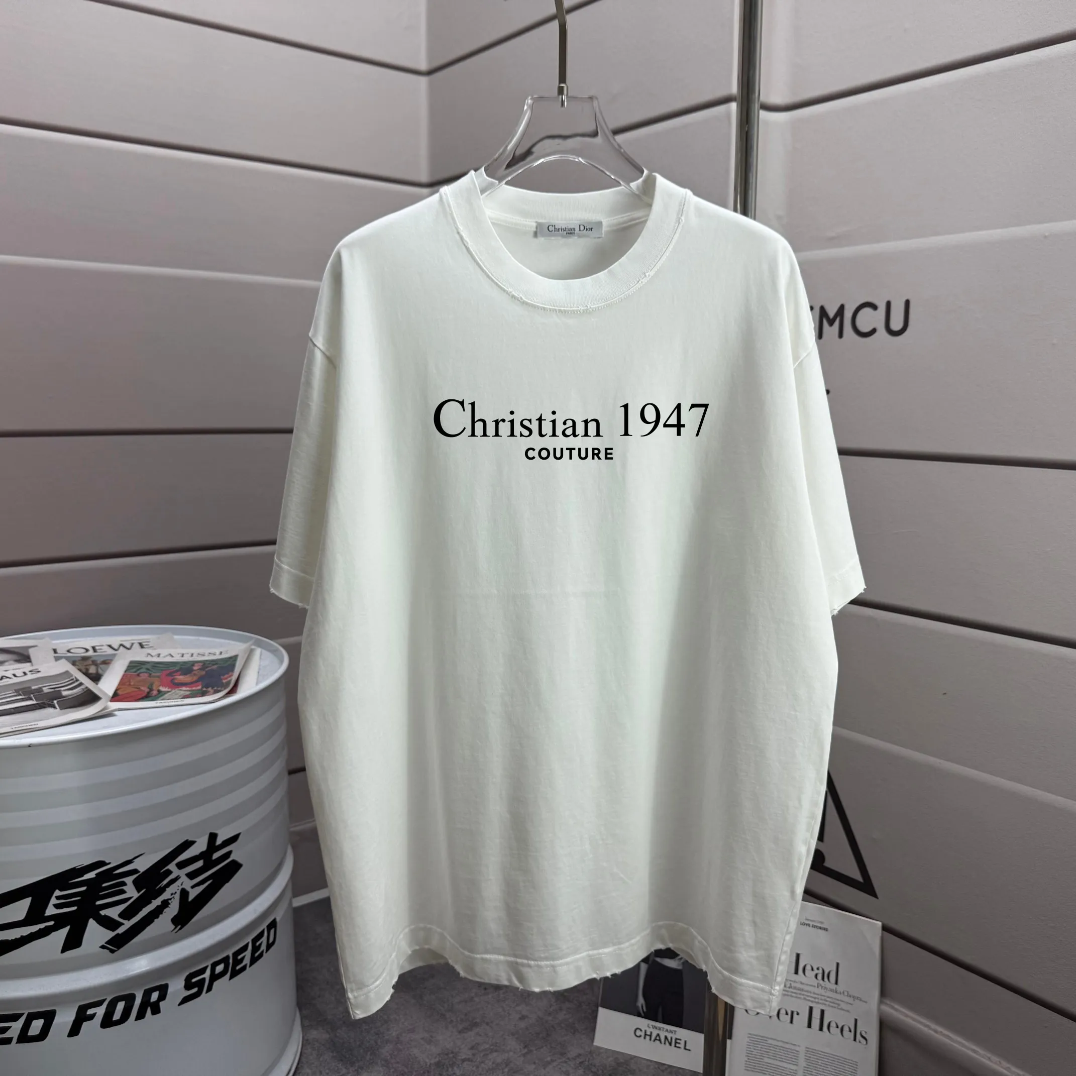 # 95 Dio *2025 New Arrival tee Same Style :Black White Size :S M L XL XXL Size： S （90-130 ） M （120-150 ） L （140-165 ） XL （160-180 ） XXL （180 ）