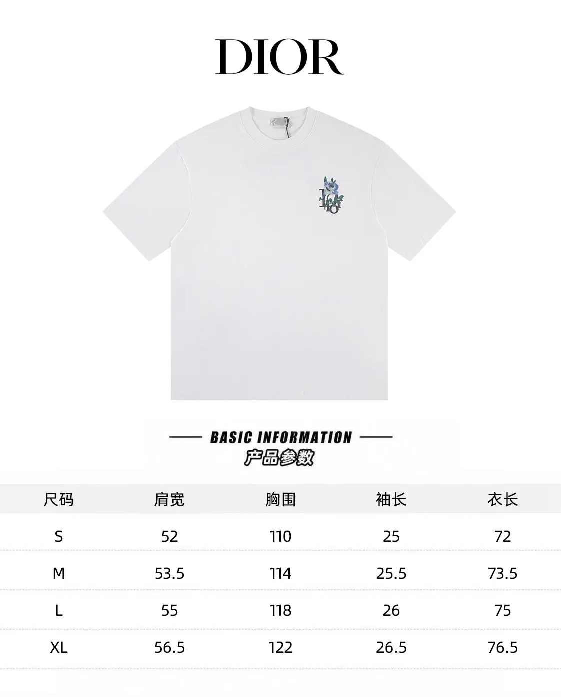 Dior*2026 New Arrival 🪡 : g :S M L XL :Black White :W 2835