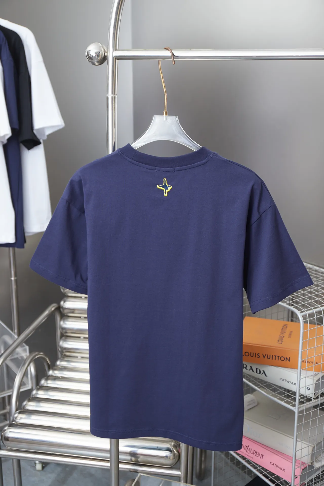 Christian Dior CD 25SS New Arrival Series logo 100% 32 1X 1 ， ：White/Royal Blue Size：S/M/L/XL