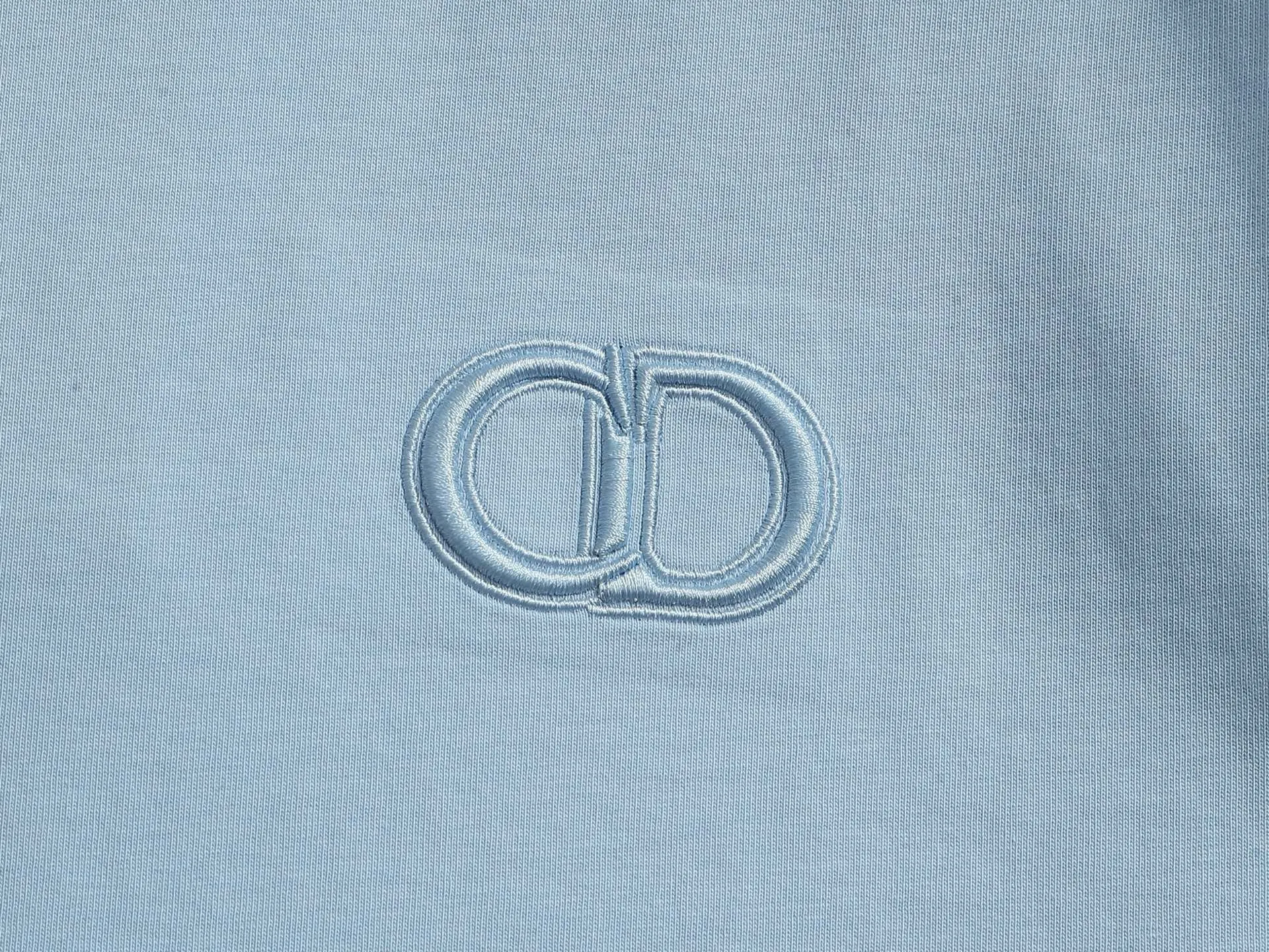 DIOR CD Logo 🪡 ， Retro Same Style Versatile : Black White Size：S M L XL