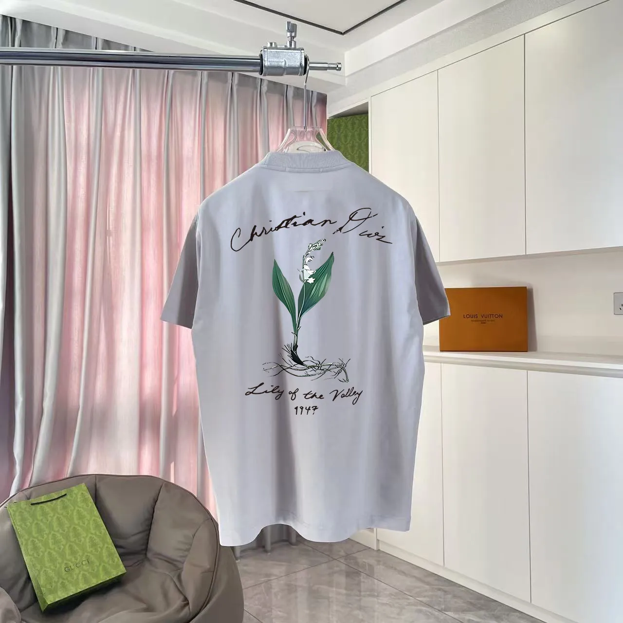 Dio 2025 New Arrival logo T g Same Style ：Black White Pink Blue Gray Size: S M L XL XXL ​