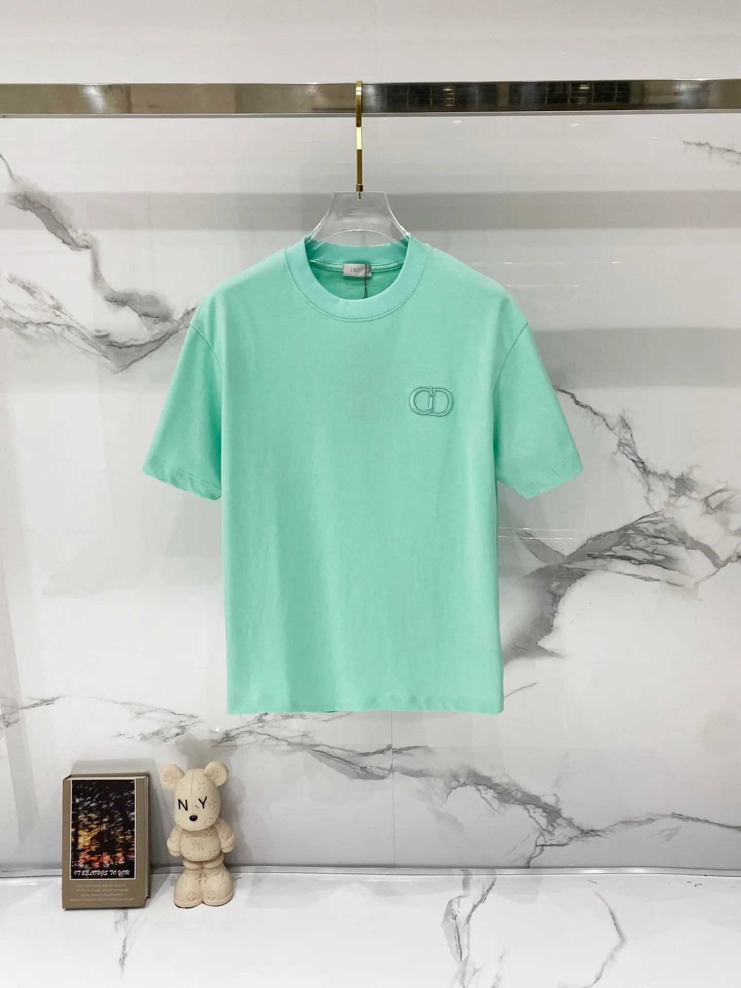 DIOR/ T Classic 🪡CD LOGO Quality 100 ％ Versatile Size:S-XL :Black.White Light Green .Purple.
