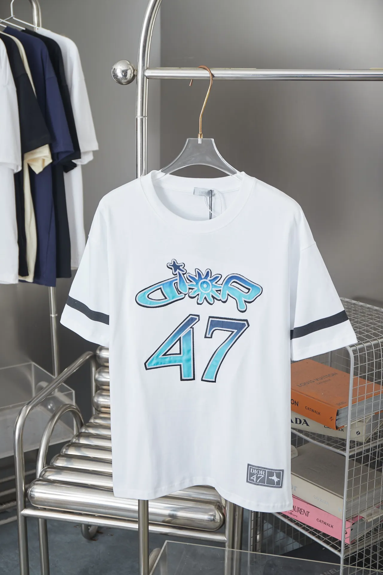 Christian Dior CD 25SS New Arrival Series logo 100% 32 1X 1 ：White/Black Size：S/M/L/XL