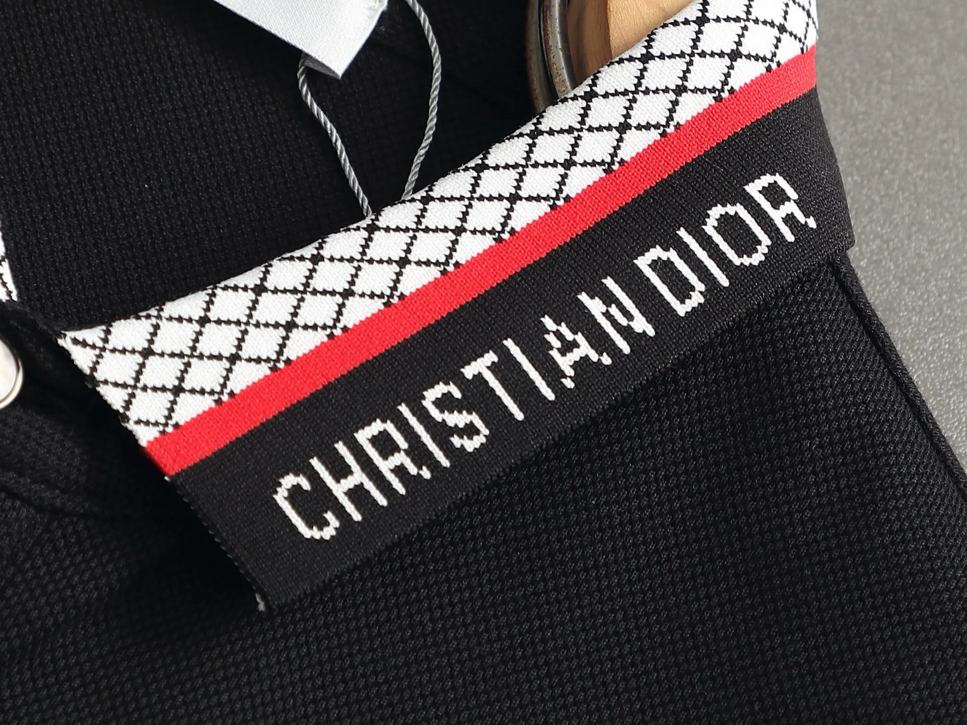 DIOR CD Polo ， Retro Same Style Versatile : Black White Size：M-2xl