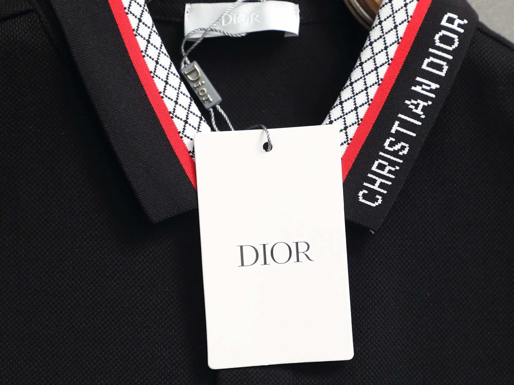 DIOR CD Polo ， Retro Same Style Versatile : Black White Size：M-2xl