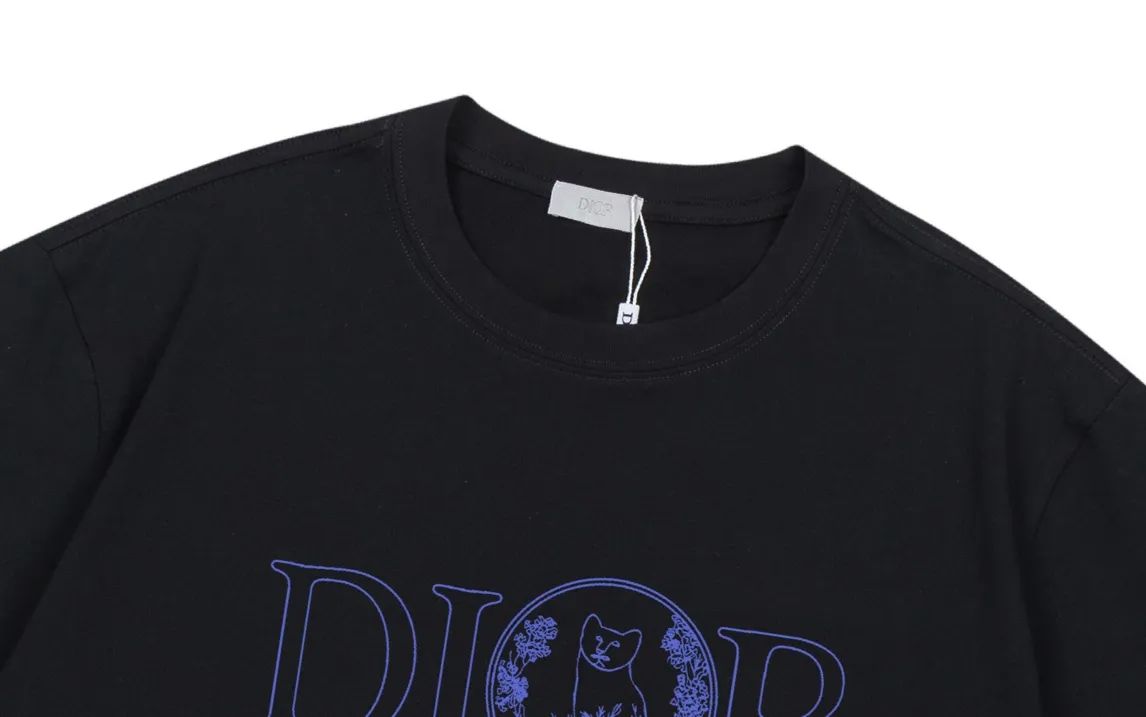 （ ） DIOR 2025New Arrival logo Same Style t 100％ 32 ：Black Size：XS S M L