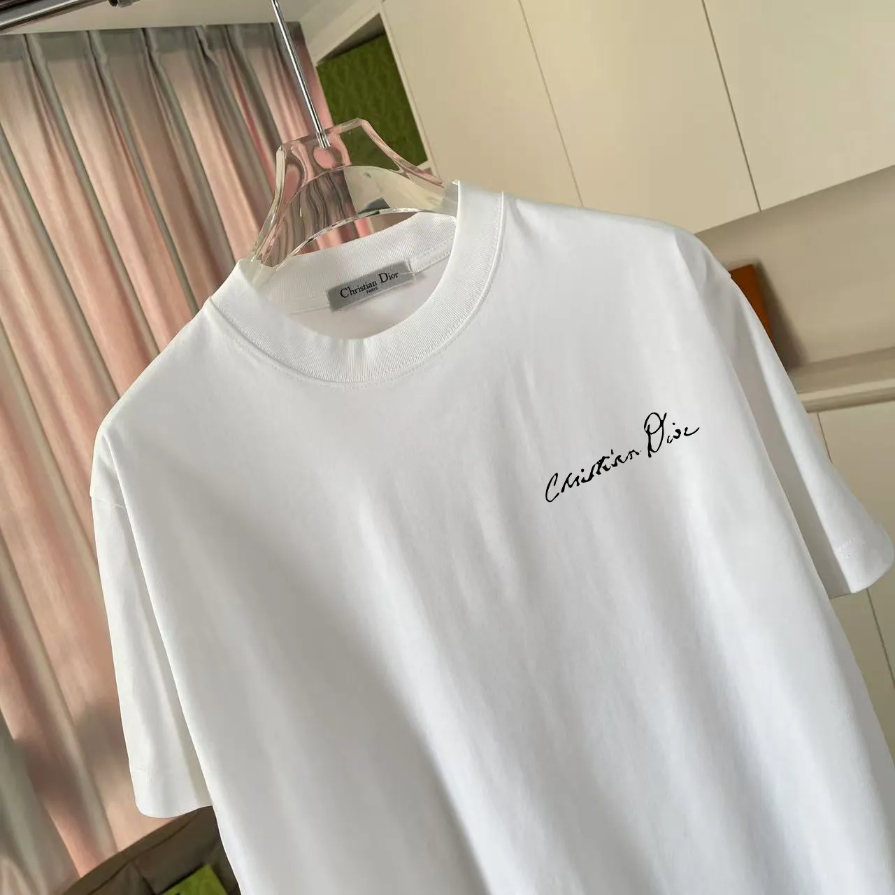Dio 2025 New Arrival logo T g Same Style ：Black White Pink Blue Gray Size: S M L XL XXL ​