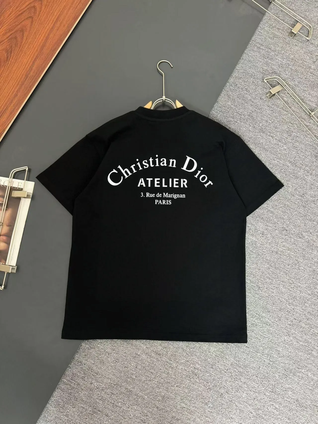 DIOR* g t Breathable logo New Arrival t ， ， Versatile ：Black White Sizes：S M L XL XXL
