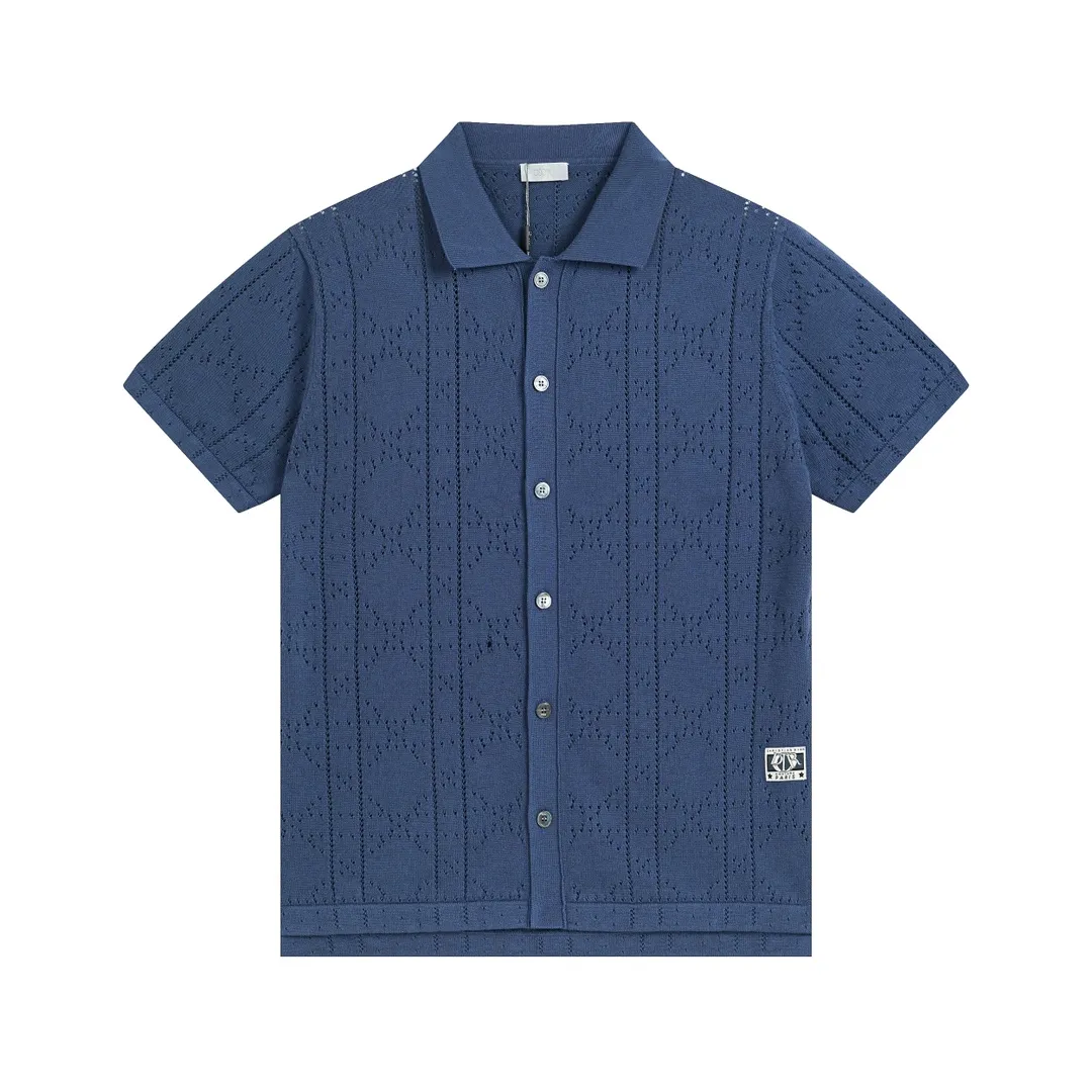 Dior CD 2024SS POLO。 New Arrival polo 150D/48F +40 ， Y ， ， 24 ， ， ， logo ， 26s Blue/ ， Same Style！ Sizes：XS-L.