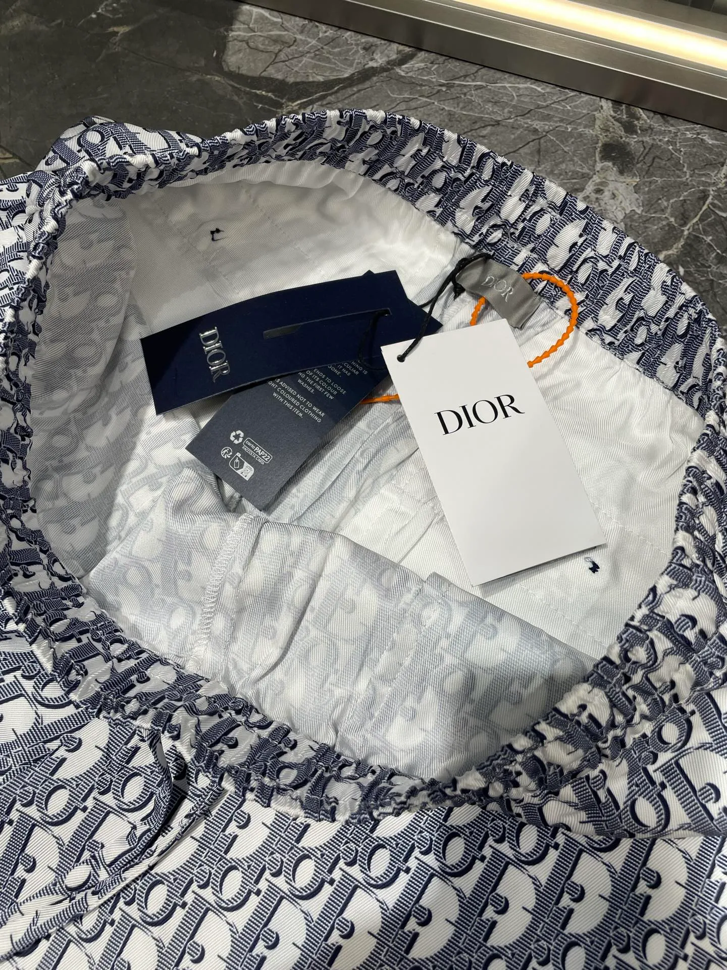 Dior🌟【 Original】 25ss Classic Classic oblique 。 White Blue ， ， 。 ， 。 Size：46-52