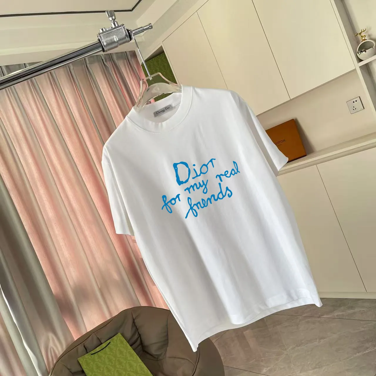 Dio* 2025 New Arrival logo T g Same Style ：Black White Pink Gray Size: S M L XL XXL ​
