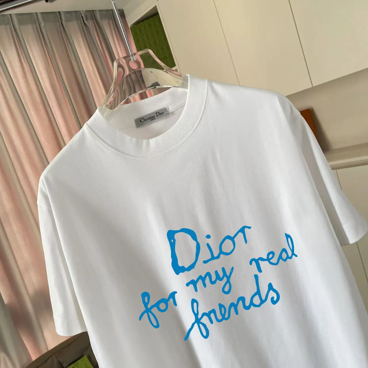 Dio* 2025 New Arrival logo T g Same Style ：Black White Pink Gray Size: S M L XL XXL ​