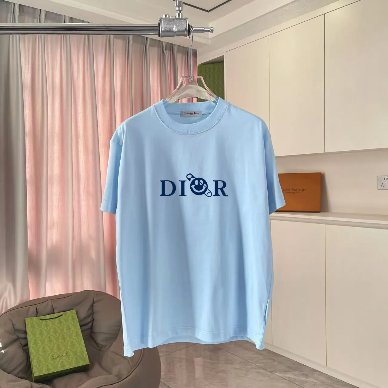 Dio 2025 New Arrival logo T g Same Style ：Black White Blue Gray Size: S M L XL XXL ​