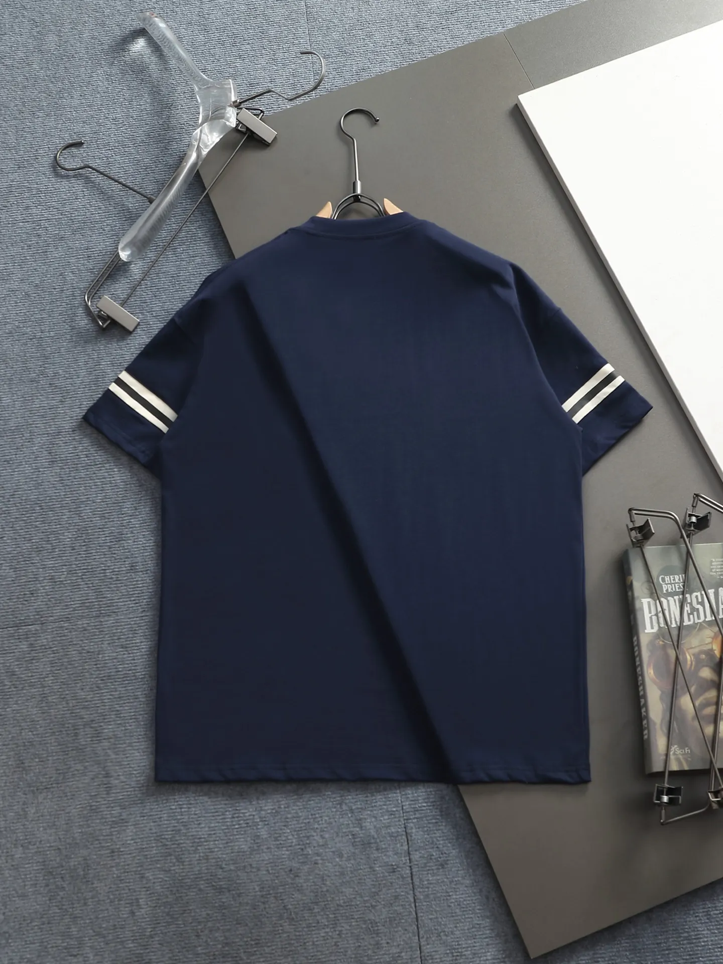 DIOR CD 47 Logo ， Retro Same Style T Versatile : White Black Size：XS~L
