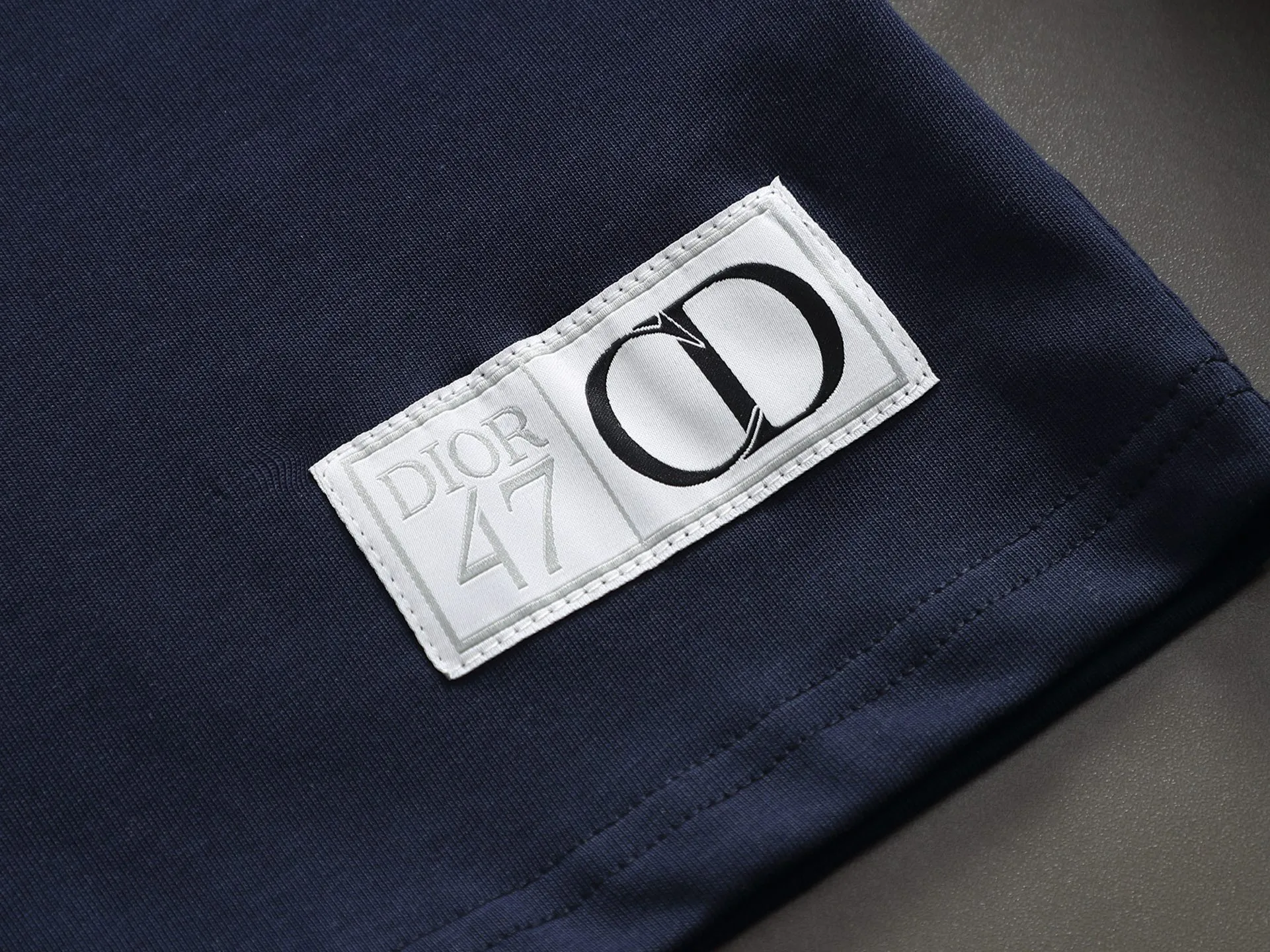 DIOR CD 47 Logo ， Retro Same Style T Versatile : White Black Size：XS~L