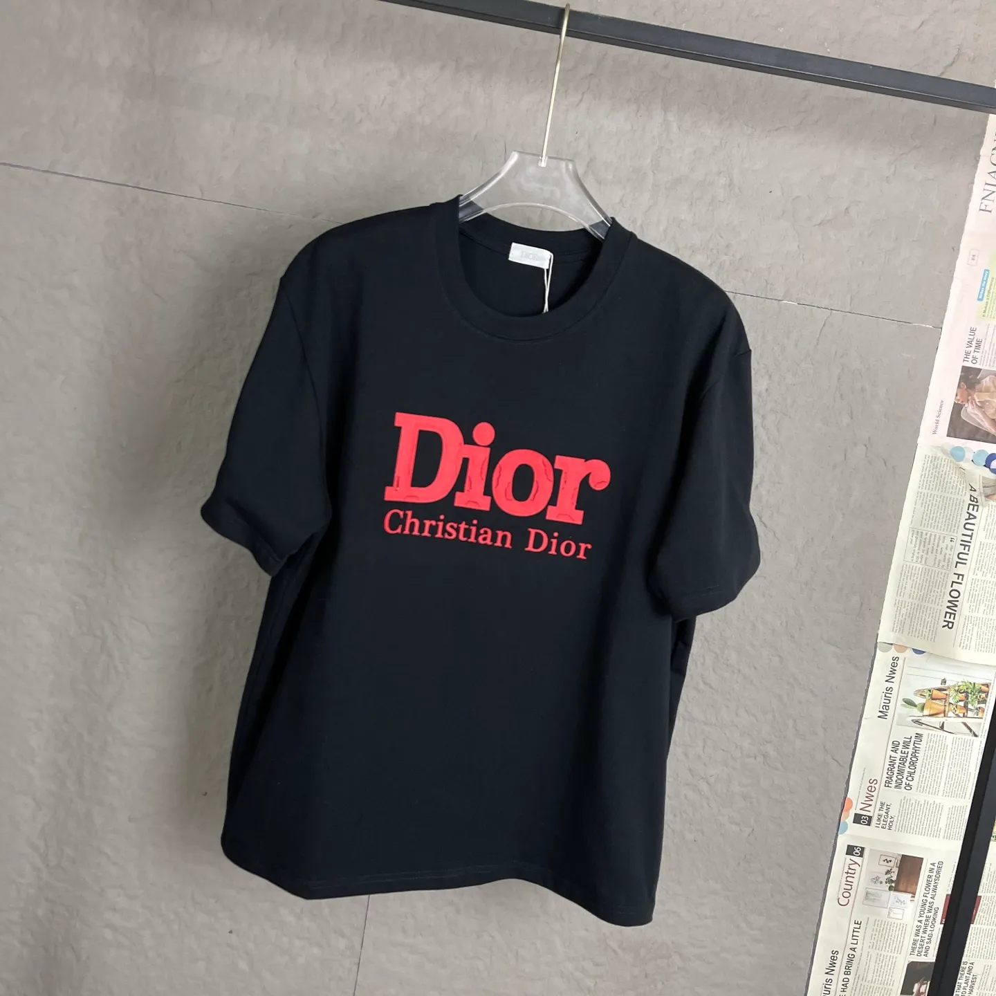 C 03 25ss New Arrival logo 100% 32 1x 1 · · :Black White Size:S-XL