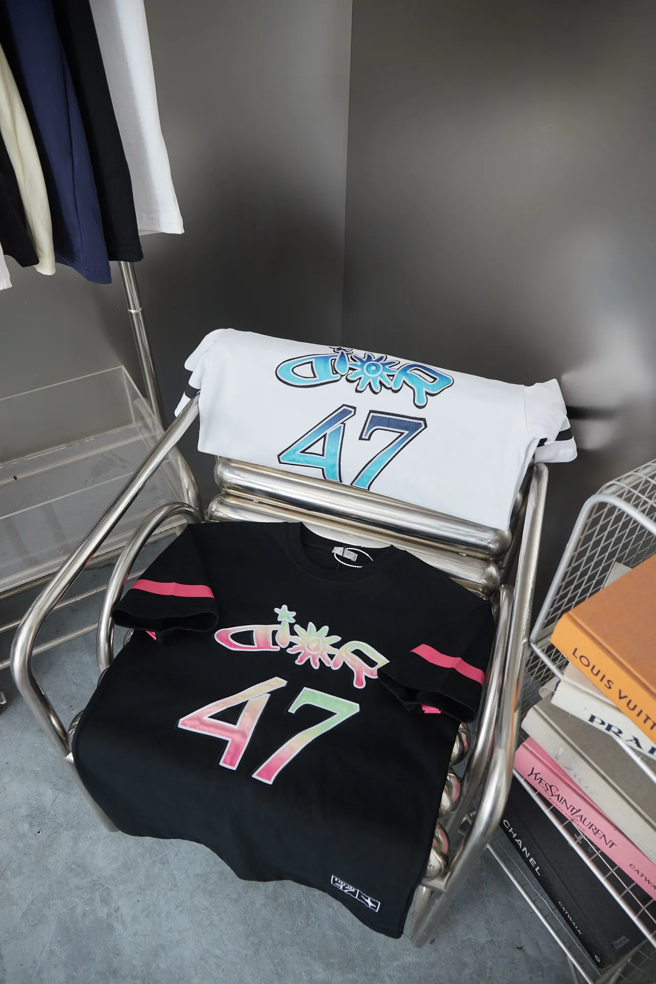 Christian Dior CD 25SS New Arrival Series logo 100% 32 1X 1 ：White/Black Size：S/M/L/XL