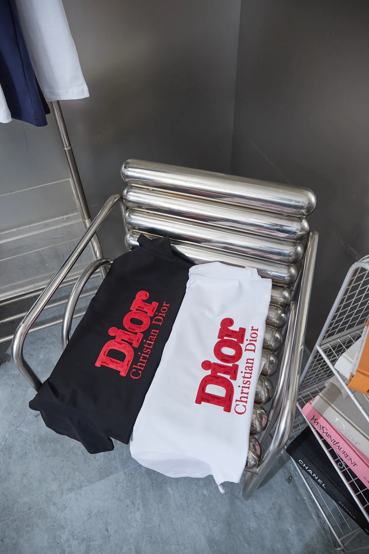Christian Dior CD 25SS New Arrival logo 100% 32 1X 1 ：Black/White Size：S/M/L/XL