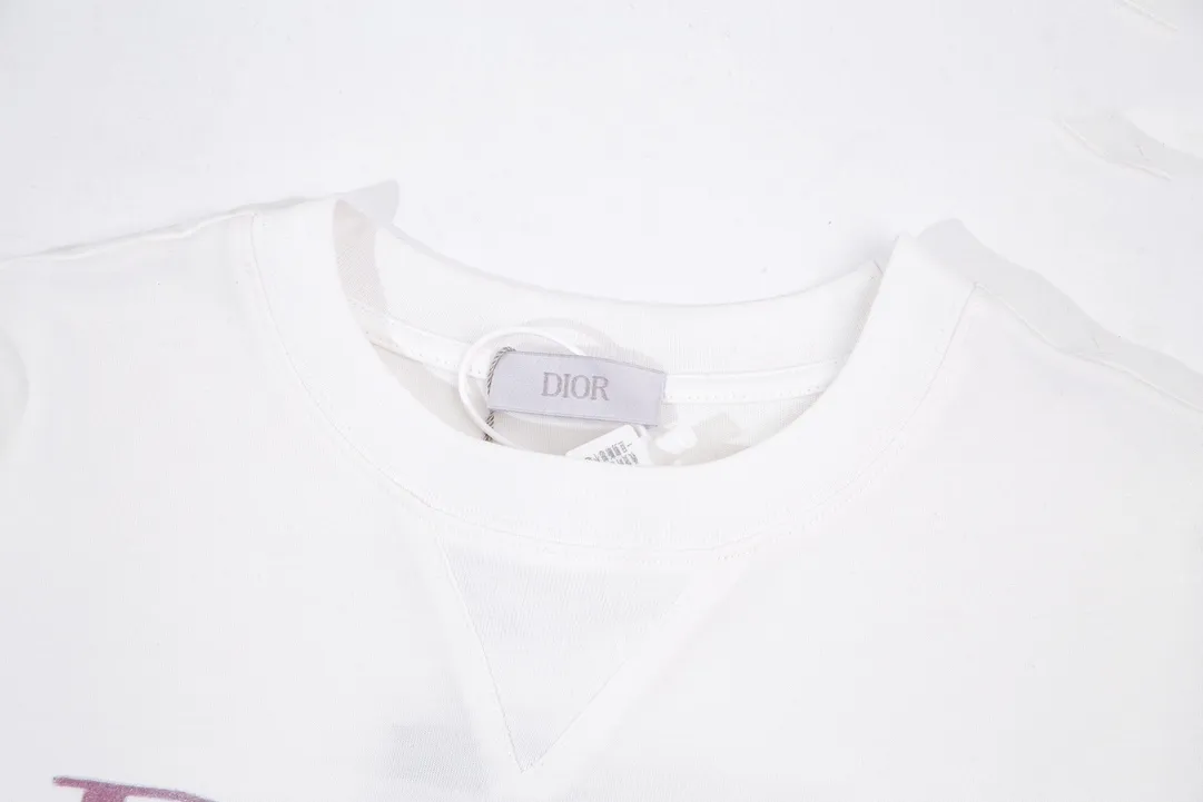 （➕5🉑 ） DIOR Logo Color Change T OS Versatile ：23803 : White Size：XS~L