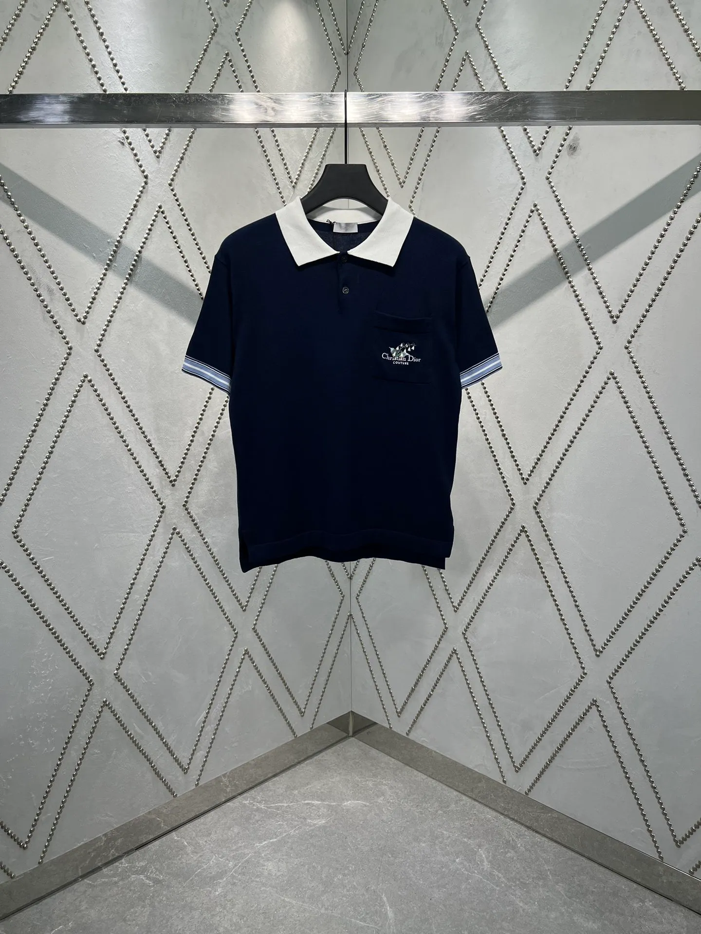 25ss New Arrival Christian Dior Couture Polo Series ， 。 Blue ， Christian Dior Couture ， ， Dior 。 ， 。 Sizes：S.M.L.XL.