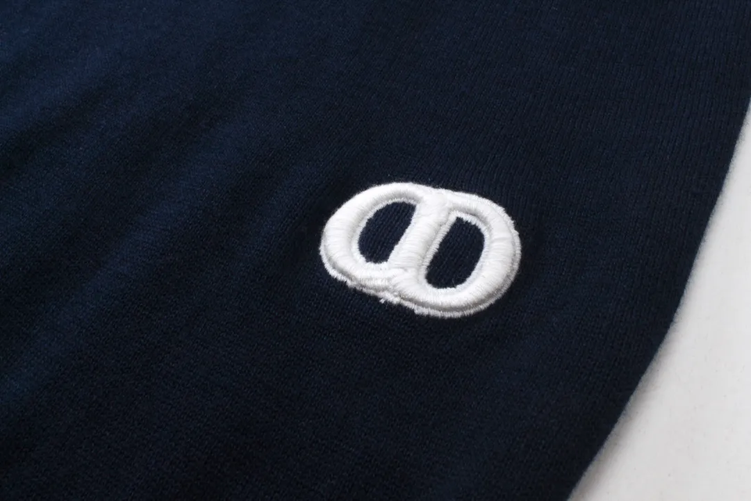 Quality CD/2024ss Polo Dark Blue Classic CD Icon 。 、 ， White 。 Dior Essentials ， Classic 。 Same Style Sizes：XS-L