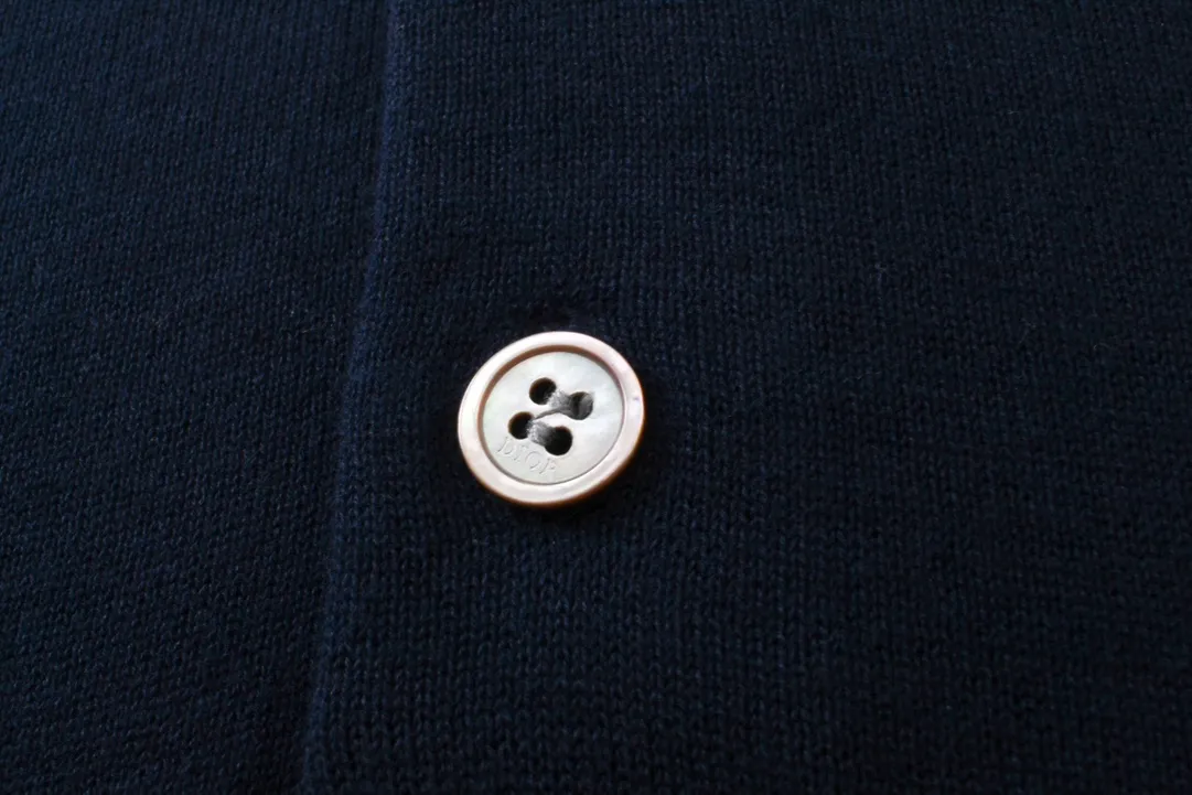 Quality CD/2024ss Polo Dark Blue Classic CD Icon 。 、 ， White 。 Dior Essentials ， Classic 。 Same Style Sizes：XS-L