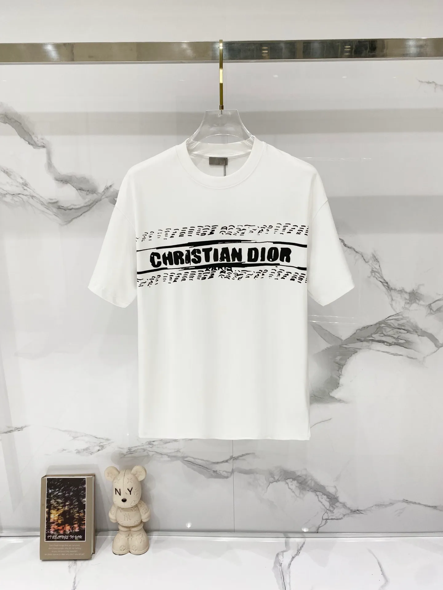Dior/ - T LOGO Quality 100 ％ Versatile Size:XS-L :Black.White