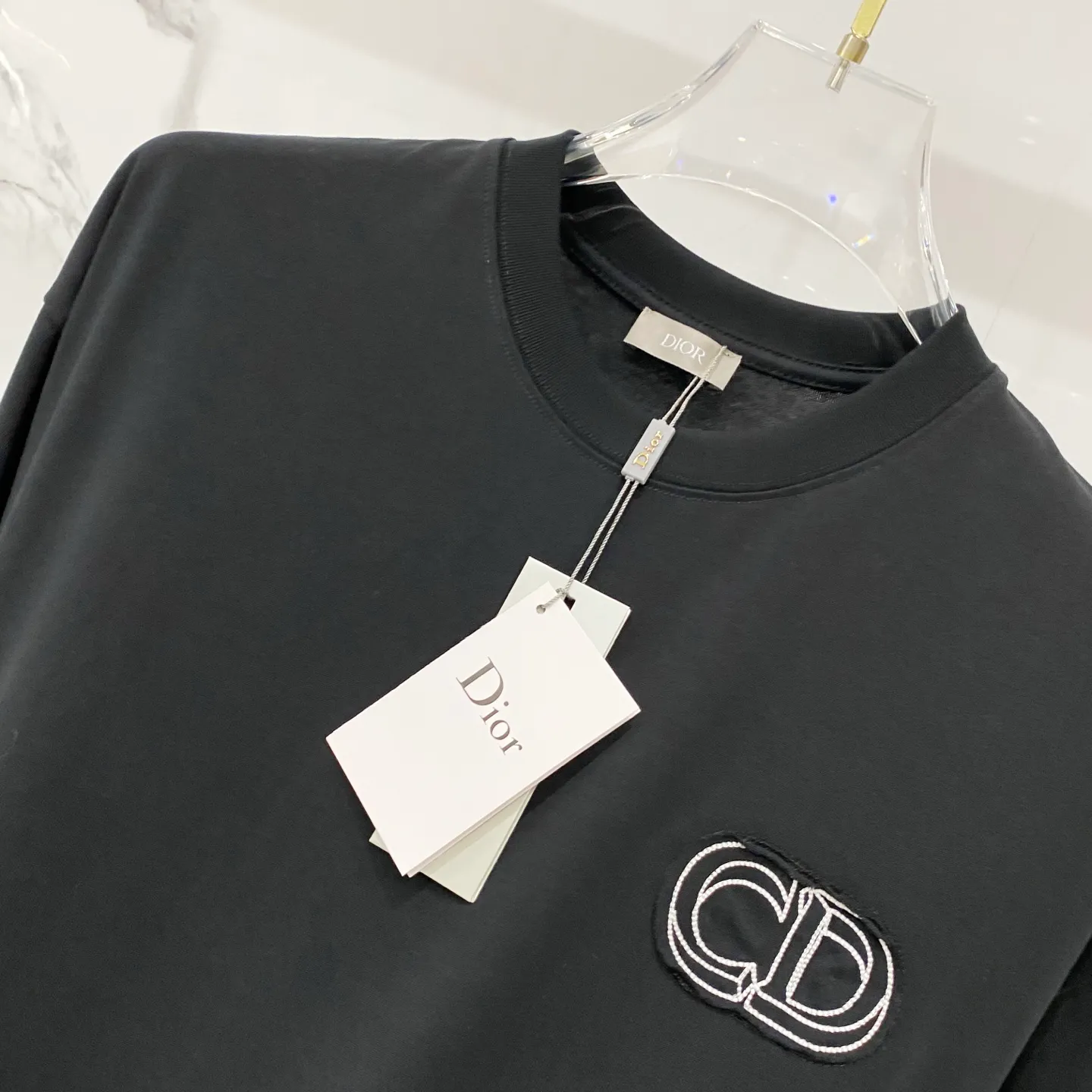 Dior/ - T CD 🪡 LOGO Quality 100 ％ Versatile Size:XS-L :Black.White.Pink