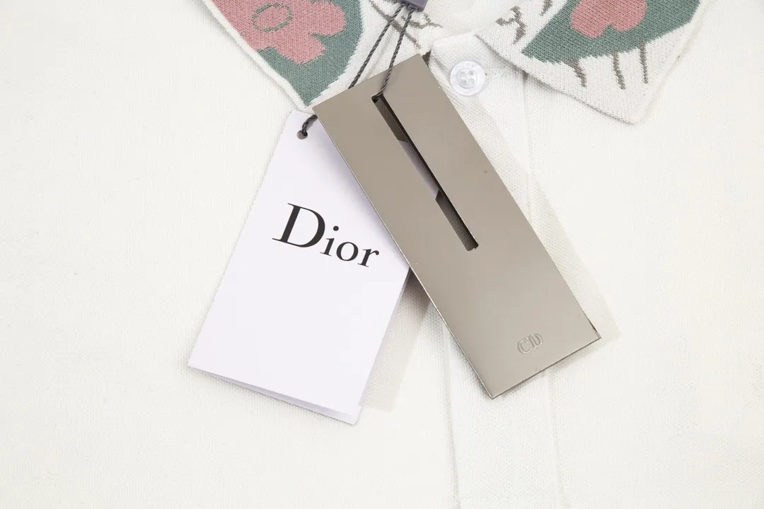 DIOR CD Polo ， Retro Same Style Versatile : Black Size：M-3XL