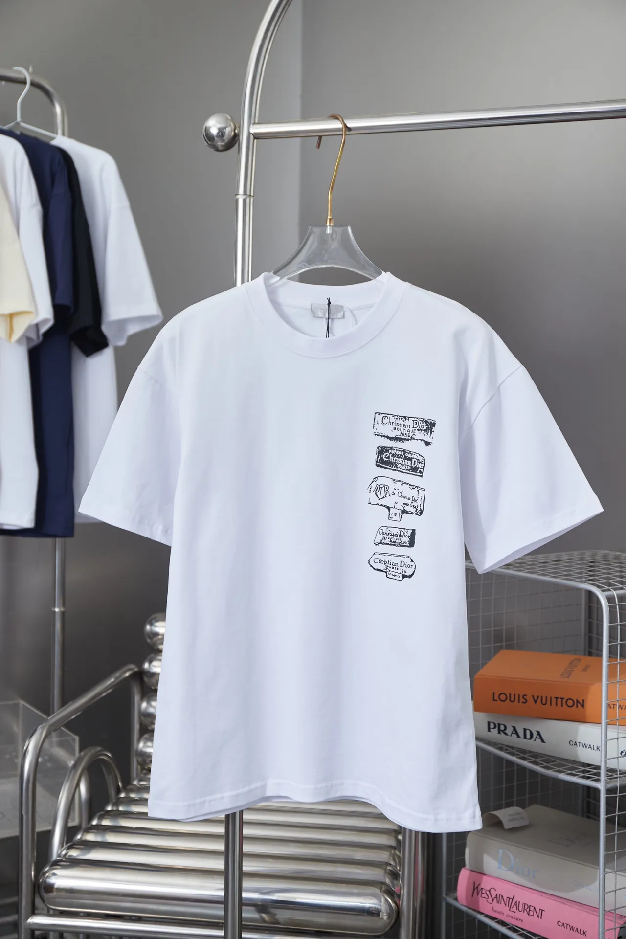 Christian Dior CD 25SS New Arrival Series logo 100% 32 1X 1 ：Black/White Size：S/M/L/XL