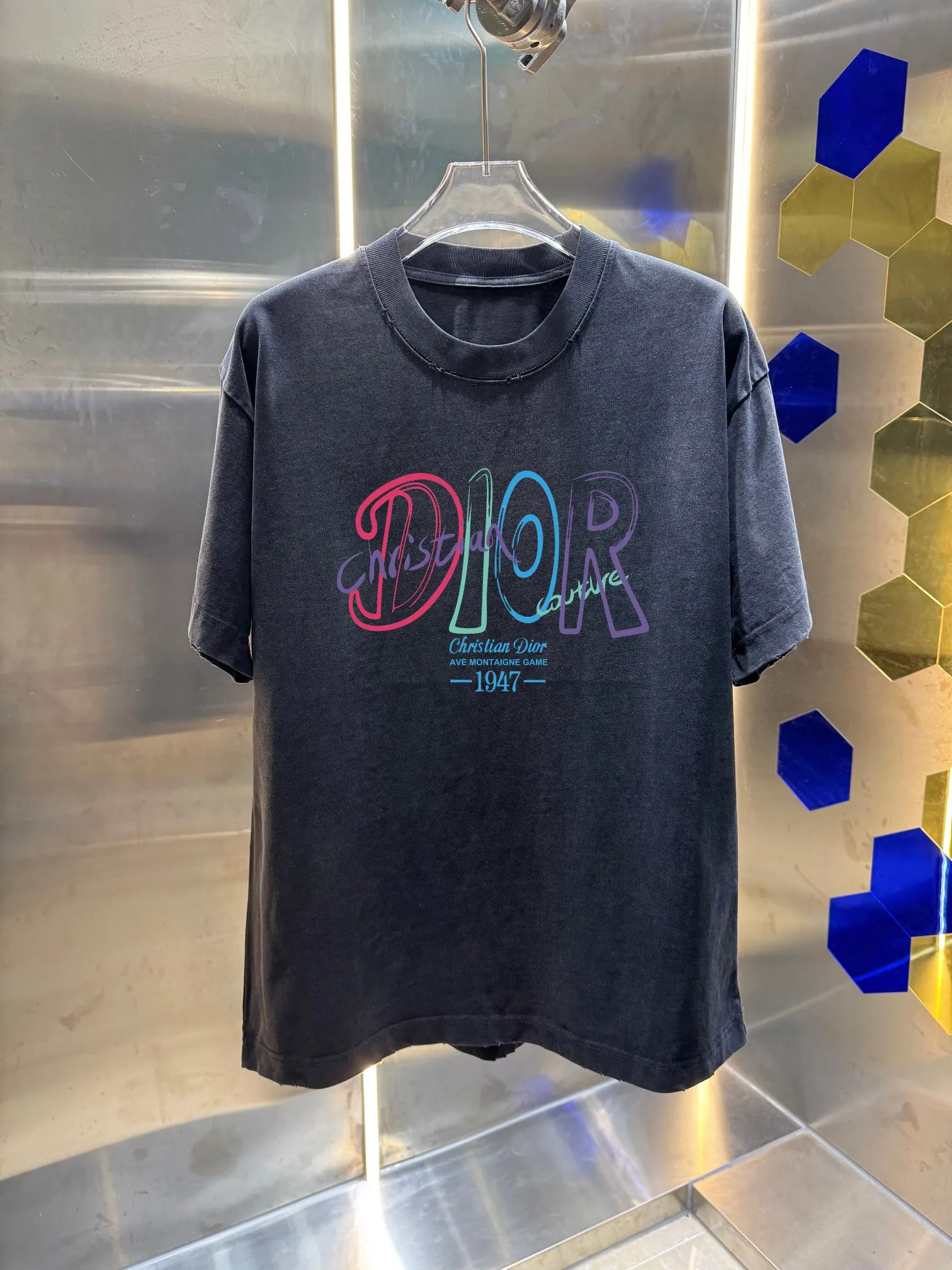 Dio *2025 New Arrival tee Same Style :Black White Size :S M L XL XXL