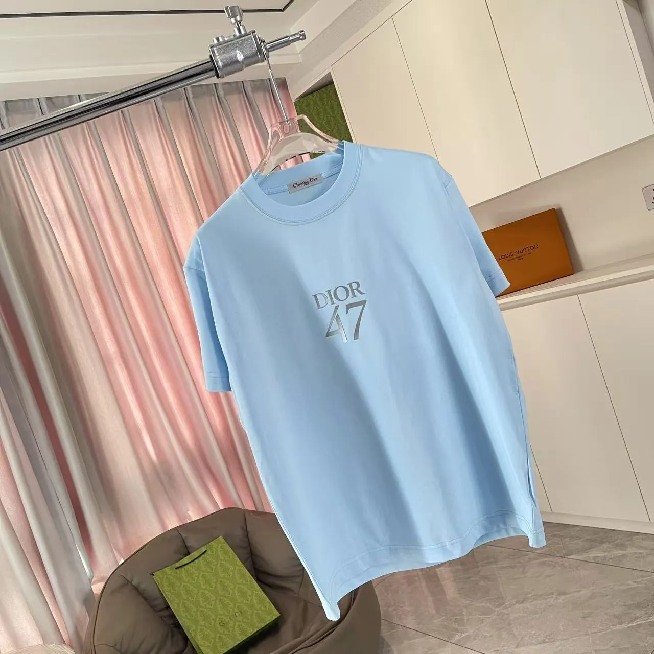 Dio 2025 New Arrival logo T g Same Style ：Black White Blue Gray Size: S M L XL XXL ​